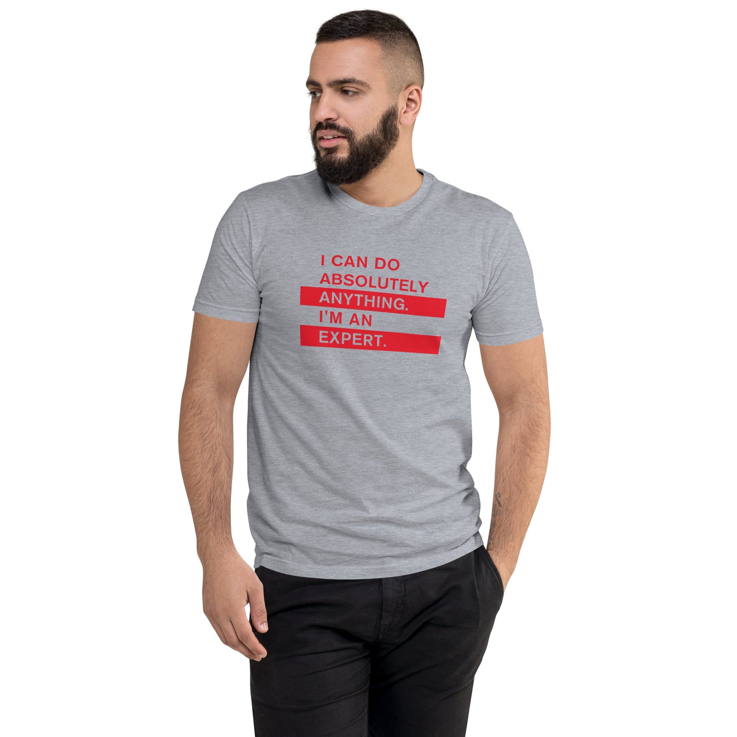 The Expert (Men's Fitted T-shirt)