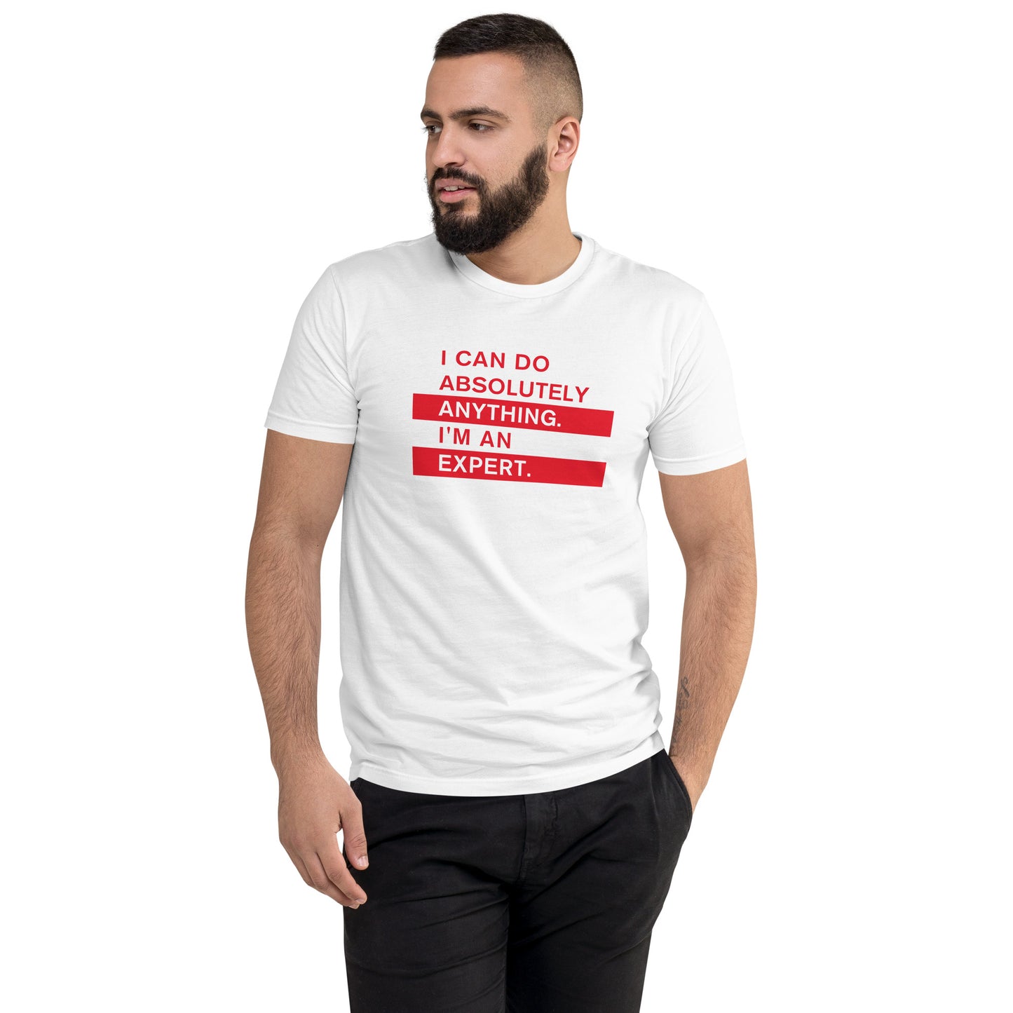The Expert (Men's Fitted T-shirt)
